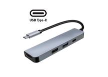 4v1 USB-C hub, 1x HDMI, 1x USB 3.0, 1x USB 2.0, 1x USB C